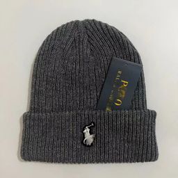 thumbnail for Winter pony embroidery woolen hat unisex trendy European and American simple knitted hat outdoor warm and cold-proof pullover hat