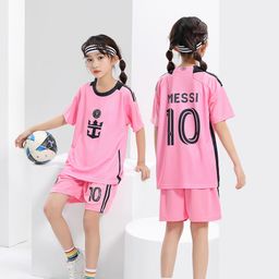 thumbnail for 2324-25 Real Madrid Football Uniforms, Barcelona Messi, Portugal Ronaldo, Neymar Star Number Jerseys, Kidsren's Football Uniforms