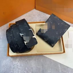 thumbnail for Men&#039s High-End Boutique Gift Box Belt Business Suit Buckle Belt Youth Casual Genuine Leather Smooth Buckle Formal Trouser Belt