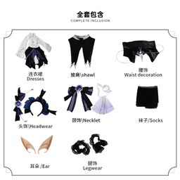 thumbnail for Jeopardy Zero Vivian Cosy Costume VIVIAN Vampire Girl Cosplay Women's Two-dimensional Game Anime Suit