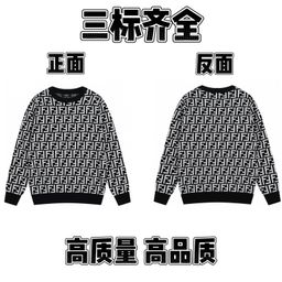 thumbnail for 2025 Spring and Autumn New Trendy Brand Letters Full Body Logo Crew Neck Knitted Sweater Men's and Women's Loose Casual Tops [