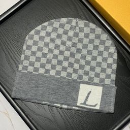 thumbnail for European and American style chessboard plaid hat warm winter outdoor overseas supply pullover hat scarf spot wholesale