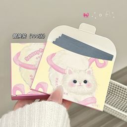 thumbnail for Sensory Party Portable Puff Absorbent Paper Clear and Refreshing Makeup Setting Summer comes with a mirror face absorbent tissue