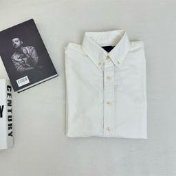 thumbnail for RL Ralph Pony Embroidered Classic Oxford Cloth Solid Color Shirt Unisex