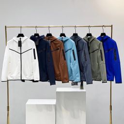 thumbnail for Spring and Autumn New Casual Sports Cotton Air Layer Hooded Zipper Cardigan Men&#039s Jacket 490 Jacket