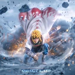 thumbnail for signNaruto Minato Namikaze【Dupla cabeça intercambiável】Quarto Hokage Ninja GK figura de exposição modelo de presente conjunto em caixa