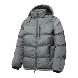 thumbnail for Cross-Border Unisex Hooded Jacket with Pony Embroidery, Detachable, Windproof, Waterproof, and Warm Cotton Coat