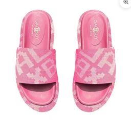 thumbnail for South Africa 2024 New Women's Slippers Women's Sandals French Super Easy Cake Heel Heightened Outdoor Wear