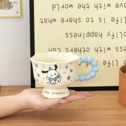 thumbnail for ins style puppy mug high-value mug ceramic couple water cup for girls birthday gifts and hand gifts