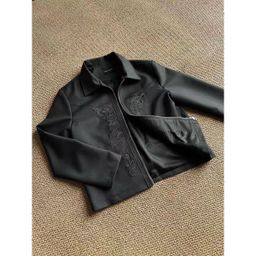 thumbnail for Niche design sense spring new high-density embroidered jacket men's carved design high-end sense ruffian handsome western jacket