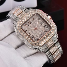 thumbnail for Foreign trade explosions luxury full diamond watch ladies diamond strap classic Roman literal fashion atmosphere watch wholesale