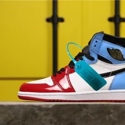 thumbnail for 莆田鞋工厂直销纯原aj1高帮黑曜石黑白熊猫摩卡扣碎男女运动板鞋