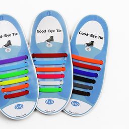 thumbnail for Small wholesale cross-border platform tie-free tie-free lazy shoelaces Joker color silicone adult fashion elastic shoelaces