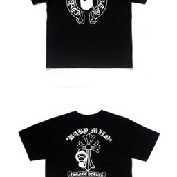 thumbnail for Fashionable Brand Ape Classic Shark Short-Sleeved Big Ape Camouflage Cartoon Print T-Shirt Male Couple Female Half-Sleeved Short T-Shirt