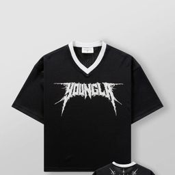 thumbnail for YOUNGLA American Trendy Brand Oversized T-Shirt Men's Sports Fitness Quick Dry Breathable Large Mesh Digital Print Short Sleeves