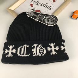 thumbnail for Korean Style Big Brand Internet Celebrant Hyun-a Cross Knitted Hat Autumn and Winter Warm Soft Waxy Wool Hat Youth All-match Headgear Hat