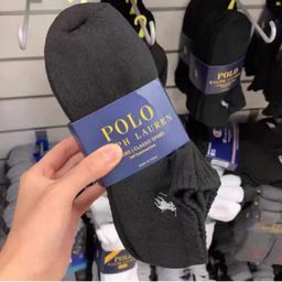 thumbnail for Meias esportivas de comprimento médio Polo Ralph Lauren com fundo de toalha bordado em estoque no atacado estilo ins.