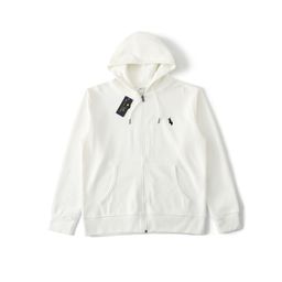 thumbnail for Business Rl Raffaello Lf Sweatshirt Zip-Up Cardigan Men&#039s Hoodie Embroidered Pony Logo Versatile Jacket Hooded Sweatshirt