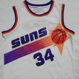 thumbnail for Phoenix Suns 34. # &nbsp; Barkley Barkley 13 # &nbsp; Camisa retrô bordada Nash