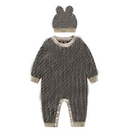 thumbnail for Internet Celebrity Baby Boy&#039s Romper Knitted Clothes Baby Jumpsuit Autum Newborn Baby Clothes Outer Autum and Winter Sweater Suit