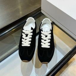 thumbnail for Cross-border high-quality al leather retro o flat German training shoes for couples, versatile sports and casual lightweight Forrest Gump shoes