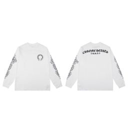 thumbnail for [All Series] Chrome Hearts Long Sleeve T-Shirt Cotton Light Luxury Embroidery Long-term Supply