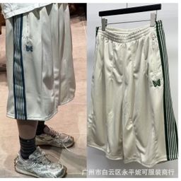 thumbnail for Needles track pants butterfly embroidery wide-leg pants Japanese trendy brand loose sports pants for men and women