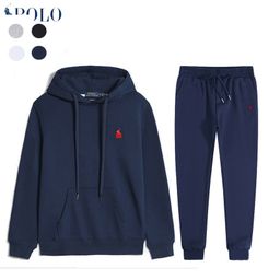 thumbnail for Cross-Border Hot-Selling Embroidered Pony Logo Ralph Lauren Sweatshirt and Sweatpants Men's Casual Sports Suit Couple's Trendy Jacket