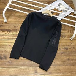 thumbnail for 2024 spring and autumn leisure sports sleeve zipper men's air layer crew neck 505 sweater