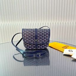 thumbnail for Goyard Goya Men's and Women's Saddle Bag Dog Teeth Elegant Messenger Bag Single Shoulder Crossbody Women's Bag Printed Simple