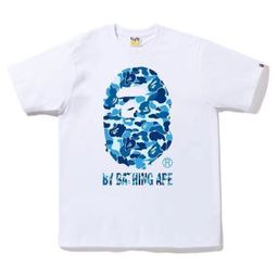 thumbnail for Spring/Summer 2024 B @ PE Classic Series Camouflage Round People Letter Printing Collection Short-sleeved Trendy Men&#039;s and Women&#039;s Casual T-shirts
