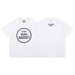 thumbnail for Wholesale GALLERY DEPT washed old short-sleeved beautiful trendy retro skull print couple outfit loose T-shirt summer