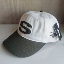 thumbnail for Korean Style Baseball Cap with Flocked S Embroidery, Unisex Soft Top Patchwork Color-Blocking Sun Hat, In-Stock Couple&#039s Cap