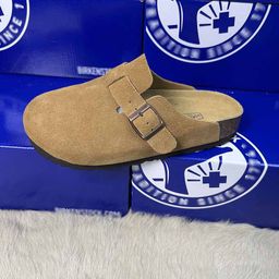 thumbnail for Genuine Boken Slippers Women's 2025 New Wear Baotou Semi-Drag Thick Sole Versatile BK Retro Pedal Slip-on Shoes
