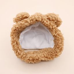 thumbnail for Pet hat, bear, plush hood, English short cute cat hat, small dog photo headgear