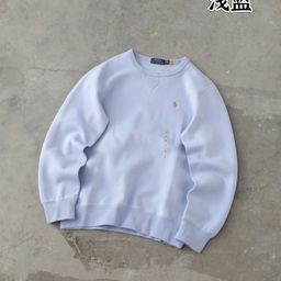 thumbnail for High-Quality 11-Color Rl Classic Solid Color Horse Logo Embroidered Crew Neck Sweatshirt Unisex Couple Style Top