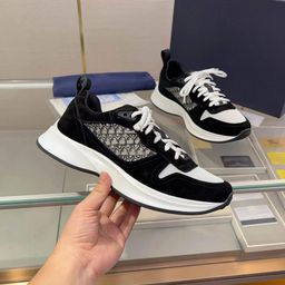 thumbnail for Spot B25 Casual Shoes D Home Nubuck Leather Mesh Breathable Men&#039s Shoes Lace-Up Round Toe Increased Non-Slip Wear-Resistant Sports