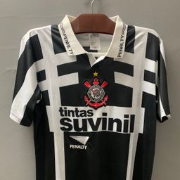 thumbnail for Camisa retrô de futebol da Liga Brasileira Santos Flamengo Minero Athletic São Paulo Palmeiras