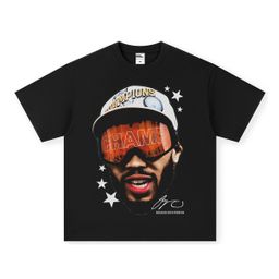 thumbnail for Tatum Tatum Finals Upper Body Same Style American Small Neck Cross-border Printed Heavy Short-sleeved T-shirt Round Neck