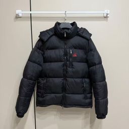 thumbnail for Cross-border correct version of the Ruff pony coat padded jacket thickened new men's and women's hooded windproof removable hat jacket