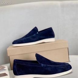 thumbnail for Lp Classic Suede Lp Thick-Soled Slip-On Flats Casual Shoes Lazy Loafers Men&#039;s Shoes
