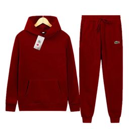 thumbnail for Cross-border plus-size spring and autumn embroidered fish pullover hooded sweatshirt loose men's and women's suits plush top pants