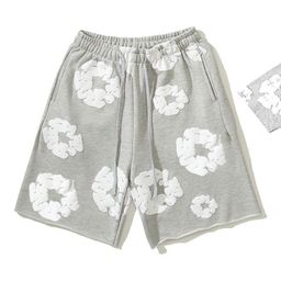 thumbnail for European and American Hip-Hop Cross-Border Trendy Foam Printed Short-Sleeved Casual Shorts Suit Loose Sports Suit Ready for Delivery