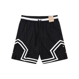 thumbnail for Novos shorts de basquete americano AJ trapézio, calças de quartzo sem mais do que até o joelho, calças de corrida fitness de malha, secagem rápida e respirável