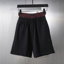 thumbnail for Correct version of Paris B home plaid button stitching fake two-piece men's and women's loose sweatpants, cropped pants, casual shorts