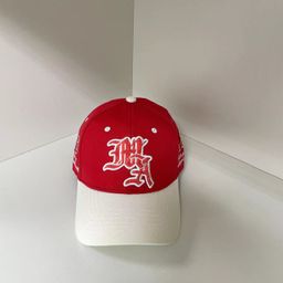 thumbnail for Cross-Border American Trendy Brand Amri Letter Embroidered Color-Blocking Baseball Cap Outdoor Sun Hat Peaked Cap Curved Brim Hat for Men and Women