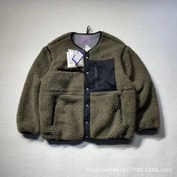 thumbnail for Brand Export 2250 Sleeveless Lamb Wool Cotton Jacket Japanese Style Cardigan Jacket Loose Autumn and Winter New Retro Color Matching