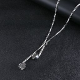 thumbnail for Xiao Zhan, Wang Yibo, the same necklace, personality creativity, men's and women's headphones, earplugs, pendants, pendants, couple sweater chain accessories