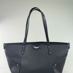 thumbnail for Large capacity tote bag for women, fashionable wing-design handbag, handbag, shoulder bag, versatile commuting simple leather bag