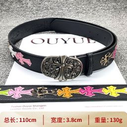 thumbnail for Ch Cross Crow Classic Belt for Men and Women, Vintage Fashion Belt, Trendy Hair Stylist Belt with Heart